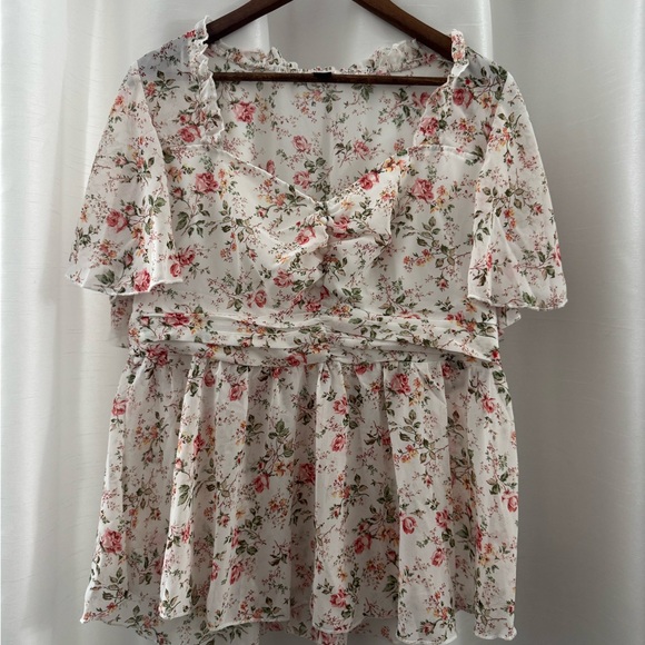 Floral Print Women's Top - Picture 1 of 3